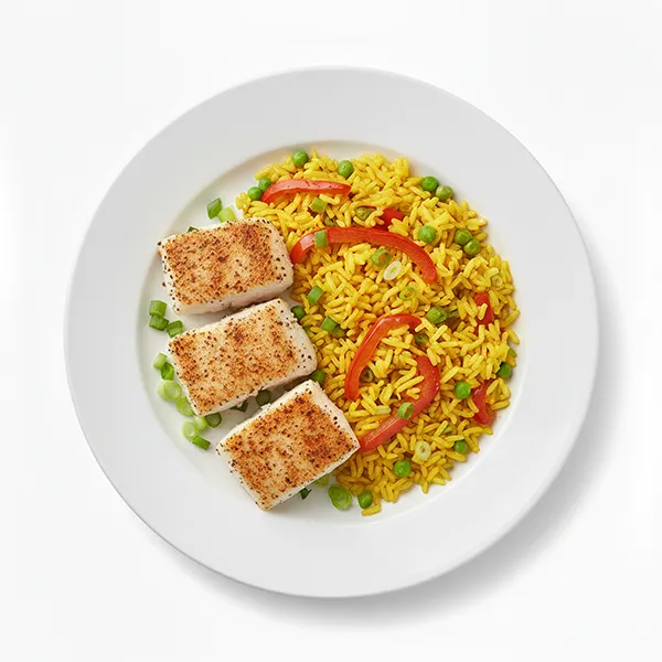 Creole Spiced fish and Paella